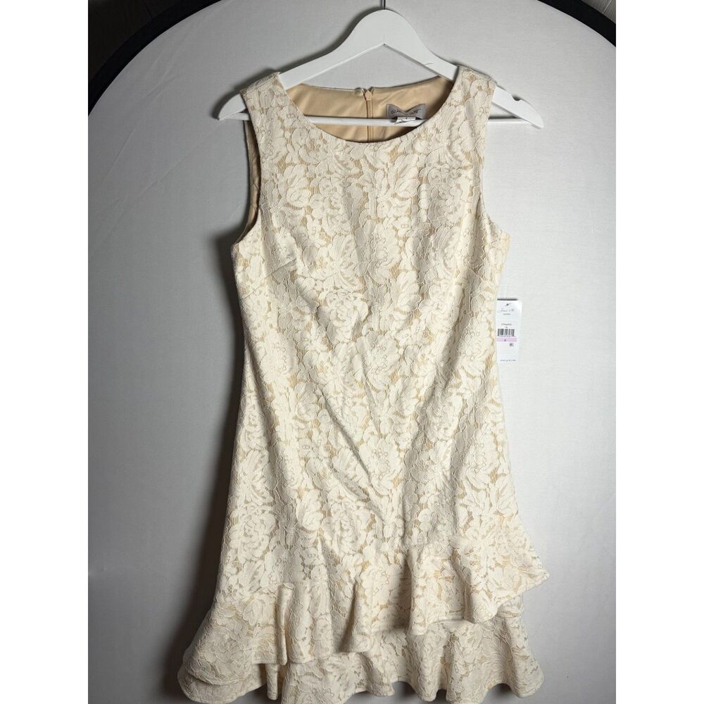 Jessica H Size 6 Ivory Lace Dress NWT Bridal Shower Rehearsal Dinner Wedding